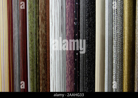 Rideaux colorés, premium style. Objet et concept de décoration. Banque D'Images