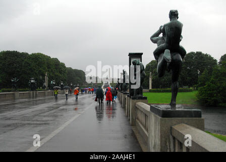 La Norvège, Oslo Vigeland Sculpture,Open Air Museum et parc Banque D'Images