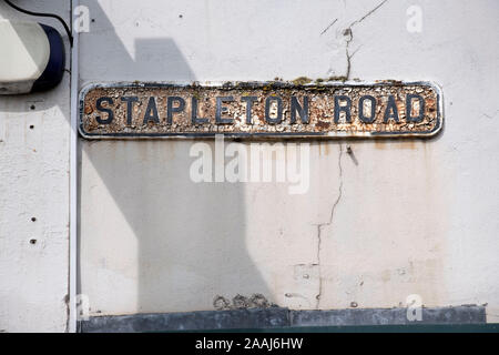 Stapleton Road à Bristol où certaines personnes ont appelée le pire en Grande-Bretagne y compris par le ministre Sajid Javid qui y ont vécu comme un enfant Banque D'Images