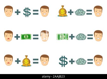 L'argent faisant formule. Illustration de Vecteur