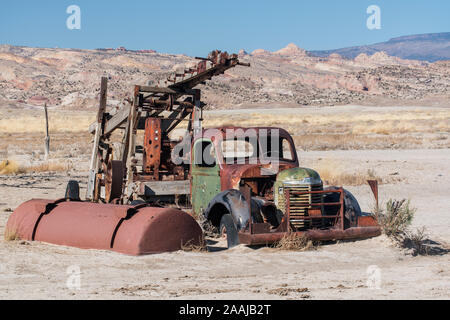 Percer l'eau rustique en Capitol Reef National Park Banque D'Images