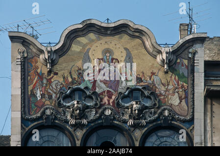 Budapest, Bankhaus Török, Szervita tér, Henrik Böhm, Hegedüs 1906 Ármin Banque D'Images