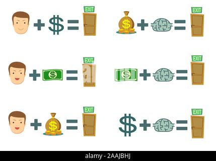 L'argent faisant formule. Illustration de Vecteur