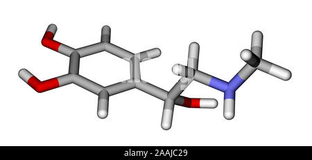 Le modèle moléculaire des bâtons d'adrénaline Banque D'Images