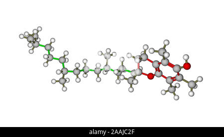 La structure moléculaire de l'alpha-tocophérol (vitamine E) Banque D'Images