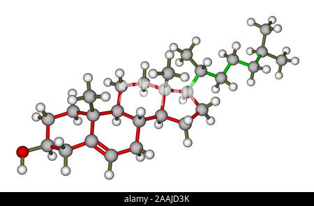 Molécule de cholestérol Banque D'Images
