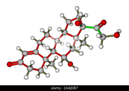 Molécule de cortisol Banque D'Images