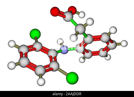 Le diclofénac, un anti-inflammatoire non stéroïdien Banque D'Images