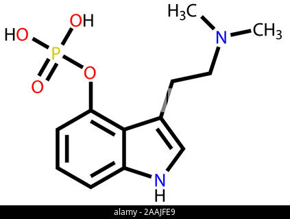 La psilocybine, un hallucinogène trouvés dans mashrooms Banque D'Images