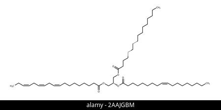 Formule de structure triglycéride Banque D'Images