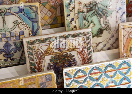 Ensemble de carreaux décoratifs colorés du Portugal Banque D'Images
