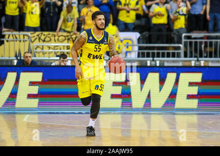 Oldenburg, en Italie. 20 Nov, 2019. # 55 tyler larson lors d'EWE Baskets Oldenburg vs Aquila trente, le basket-ball Championnat EuroCup à Oldenburg, Allemagne, 20 Novembre 2019 : Crédit Photo Agency indépendante/Alamy Live News Banque D'Images