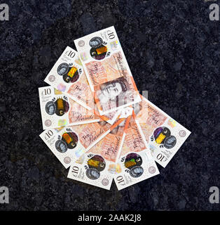 Banque d'Angleterre £10 notes. Banque D'Images