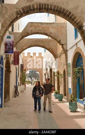 Médina d'Essaouira, Site du patrimoine mondial de l'Unesco. Maroc Banque D'Images