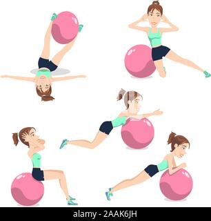 Stack 52 – Jeu De Cartes D’exercices Avec Ballon Suisse – 52 Exercices, Vidéos Incluses – Fitness Fun Et Motivant