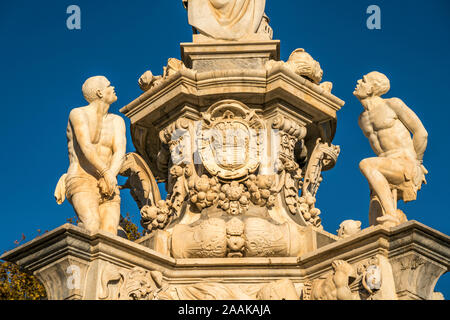 Détail des Barock Denkmal Teatro Marmoreo, Palermo, sicilia, Italie, Europa | monument baroque Teatro Marmoreo détail, Palerme, Sicile, Italie, Union européenne Banque D'Images