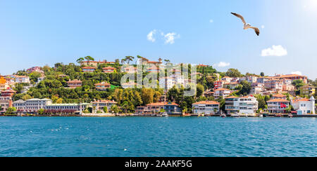 Côté asiatique d'Istanbul, vue du Bosphore. La Turquie Banque D'Images