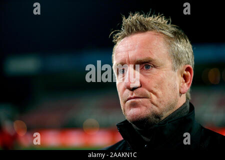 HELMOND, 22-11-2019 , KeukenKampioen Divisie néerlandaise 2019-2020. Helmond Sport - NEC. NEC formateur / coach François Gesthuizen avant que le jeu d'Helmond Sport - NEC. Banque D'Images