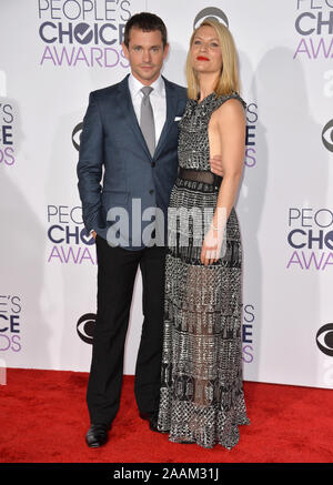 LOS ANGELES, CA - 6 janvier 2016 : Claire Danes et Hugh Dancy au People's Choice Awards 2016 © 2016 Paul Smith / Featureflash Banque D'Images