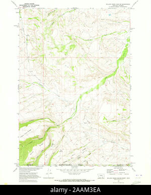 Carte TOPO USGS Montana MT Willow Creek Dam SW 2676331969 24000 Restauration geo Banque D'Images