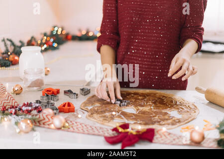Emporte-pièce en forme d'Ange d'épices biscuits de Noël Banque D'Images