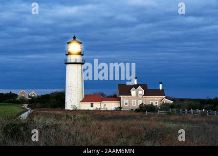 Highland lighthouse, Truro, Cape Cod, Massachusetts, États-Unis. Banque D'Images