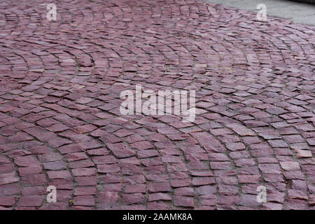 Pavés pavé rose texture structure de modèle Banque D'Images