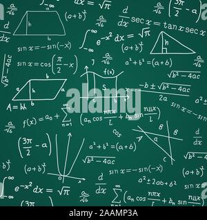 Formule mathématique Calcul Blackboard Cartoon illustration vectorielle. Illustration de Vecteur