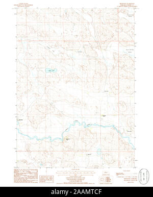 Carte TOPO USGS Montana NE Brownlee 3159091985 Restauration 24000 Banque D'Images