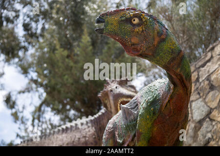 SUCRE, Bolivie - 16 octobre 2019 : taille réelle du modèle de dinosaures du Crétacé, Park Cal Orcko Banque D'Images