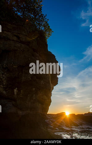 Dans Klayar Sunset Beach, Pacitan, East Java Banque D'Images