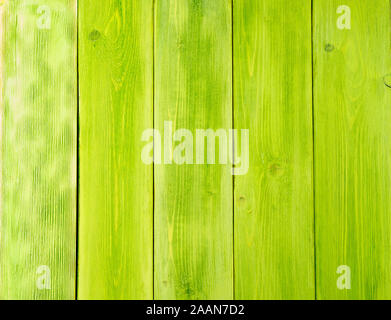 Peint en vert, fond en bois de pin Banque D'Images