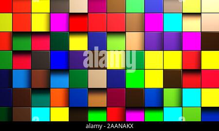 Abstract vector background de cubes multicolores en eps 10 Illustration de Vecteur