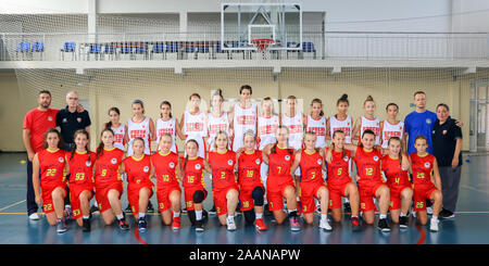 Kisac, Serbie - septembre 6, 2019 : l'équipe de basket-ball féminin à l'étoile rouge de Belgrade en Serbie, Kisac tournoi Banque D'Images