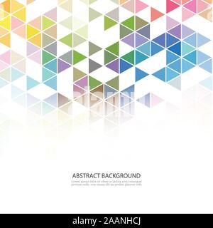 Bande géométrique colorée abstraite se chevauchant sur fond blanc. Modèle moderne pour présentation commerciale ou technologique, illustration vectorielle Illustration de Vecteur