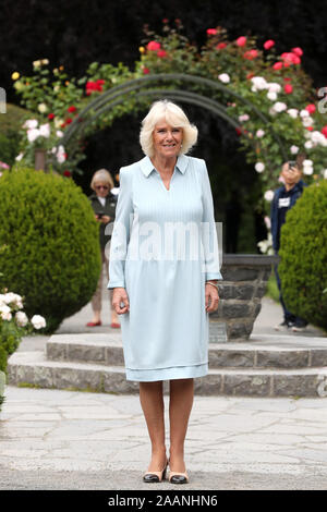 La duchesse de Cornouailles au cours d'une visite à la Christchurch Botanic Gardens, le septième jour de la visite royale de Nouvelle-Zélande. PA Photo. Photo date : Samedi 23 Novembre, 2019. Voir PA story ROYALS Charles. Crédit photo doit se lire : Chris Jackson/PA Wire Banque D'Images