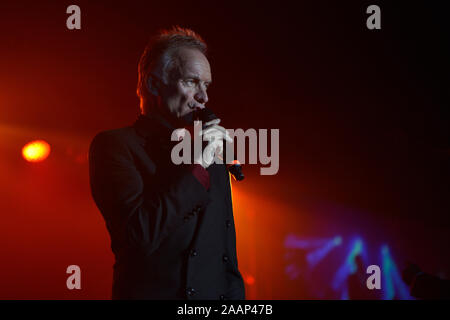 Le chanteur Sting au Griminelli & Friends Banque D'Images