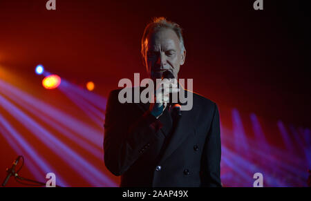 Le chanteur Sting au Griminelli & Friends Banque D'Images