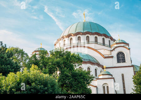 Cathédrale orthodoxe de Saint Sava, Hram Svetog Save à Belgrade, Serbie Banque D'Images