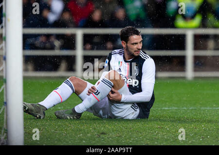 Bergamo, Italie, 23 Nov 2019, mattia de sciglio (juventus) au cours de l'Opération Atalanta vs Juventus - Serie A soccer italien Championnat Hommes - Crédit : LPS/Francesco Scaccianoce/Alamy Live News Banque D'Images