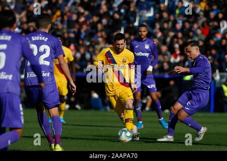 Madrid, Espagne. 23 Nov, 2019. Au cours de match FC Barcelona contre Getafe EN BUTARQUE STADIUM. Samedi 23 novembre 2019 Crédit : CORDON PRESS/Alamy Live News Banque D'Images