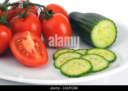Tomaten und Gurken Banque D'Images