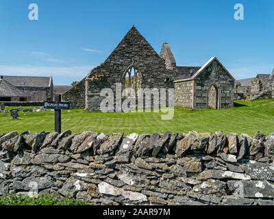 Ruines du Prieuré Oronsay, île de Oronsay, Colonsay, Ecosse, Royaume-Uni Banque D'Images