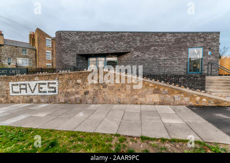 Le nouveau centre d'Margate Caves a été conçu par les architectes Kent Kaner Olette. Banque D'Images