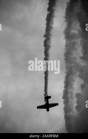 L'AEROSHELL North American T6 Harvard -Sun n' Fun airshow, Lakeland en Floride Banque D'Images