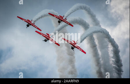 L'AEROSHELL North American T6 Harvard -Sun Fun nÕ airshow, Lakeland en Floride Banque D'Images