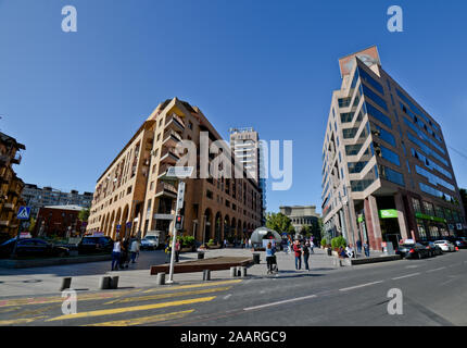 Le nord de l'Avenue, Yerevan, Arménie Banque D'Images