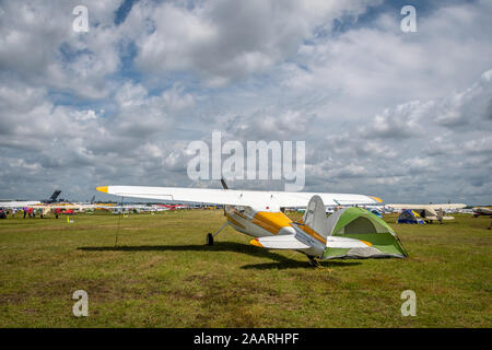 Affichage de plans sur -Sun n' Fun airshow, Lakeland en Floride Banque D'Images