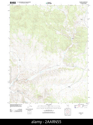 Carte TOPO USGS Nevada NV Acoma 20120207 Restauration TM Banque D'Images