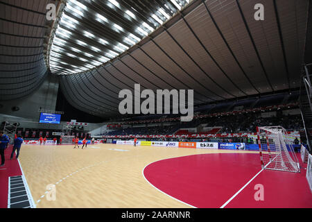 1er Yoyogi Gymnasium, Tokyo, Japon. 23 Nov, 2019.  ?Vue générale de Yoyogi National Stadium, le 23 novembre 2019 - Handball : Japan Cup 2019 Shibuya (femmes) au gymnase 1er Yoyogi, Tokyo, Japon. Credit : YUTAKA/AFLO SPORT/Alamy Live News Banque D'Images